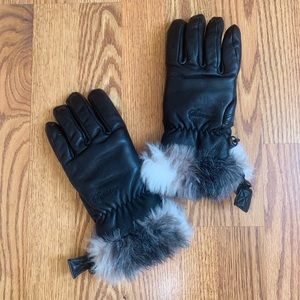 Swany insulated fur trim gloves